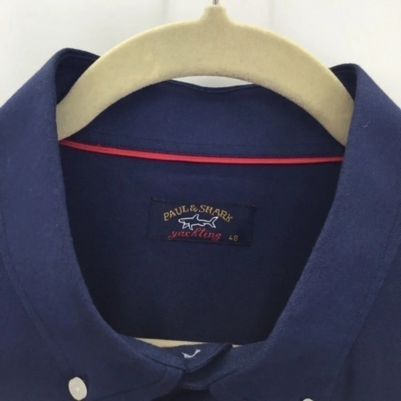Paul & Shark Yachting Men’s Cotton Poplin Button Down Shirt - Picture 7 of 9